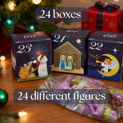 Nativity Advent Calendar | 24 Buildable Figures